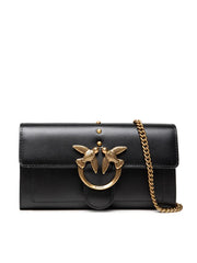 Borsetta Pinko Black Mini Love Bag One Simply pelle nera