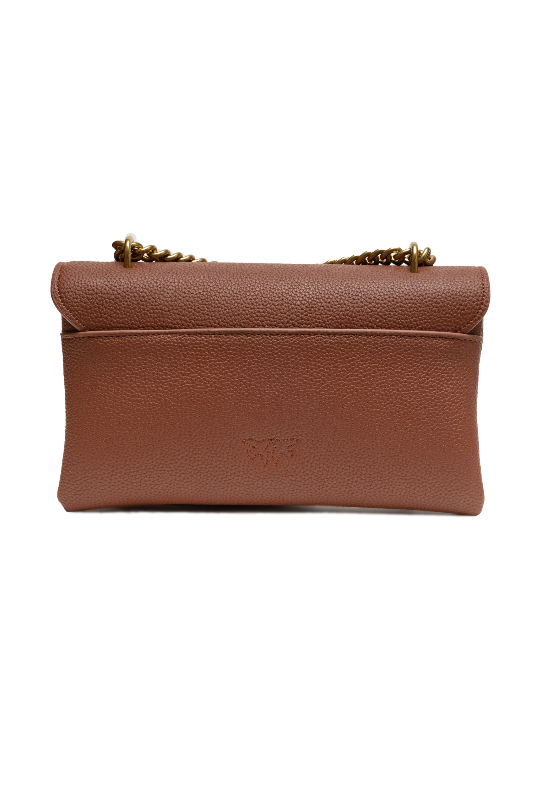Borsetta Pinko Love One Soft Mini in Pelle Bottalata Marrone