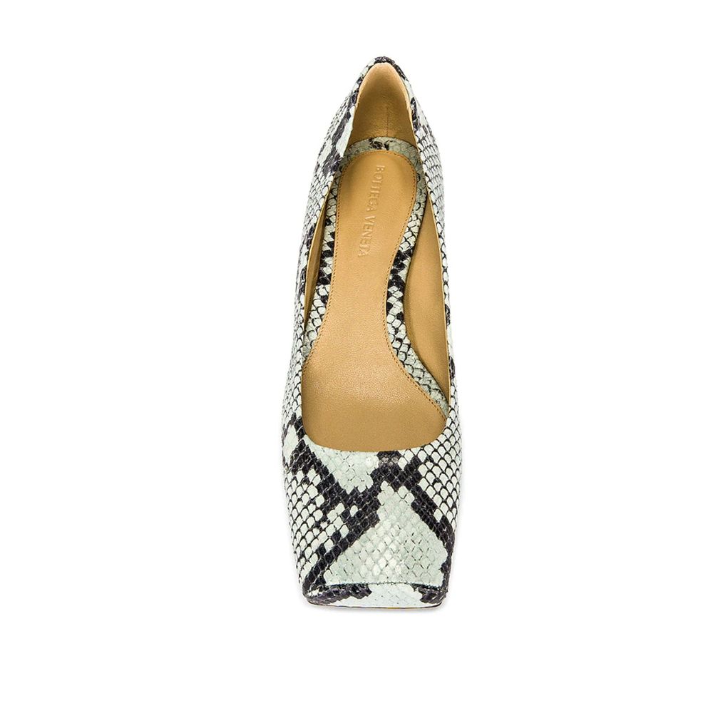 Bottega Veneta Ballerine Donna in Pelle di Vitello Bicolore Effetto Pitone