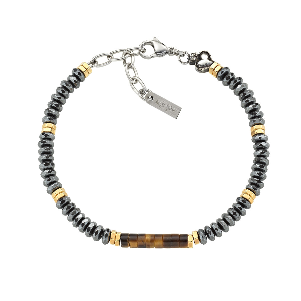 Amen Men's Steel Bracelet ACBRSCBEMOT