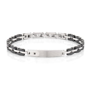Amen men's steel bracelet with diamonds ACBR1379
