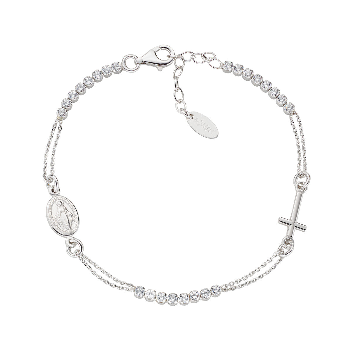 Unisex Amen cross bracelet BRCRMIBBZ3