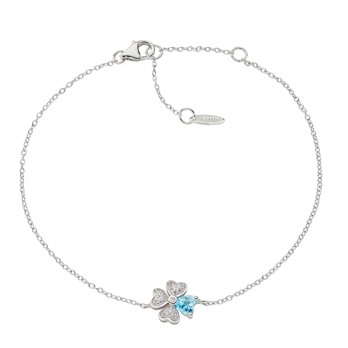 Amen women's four-heart bracelet BRQUBAC