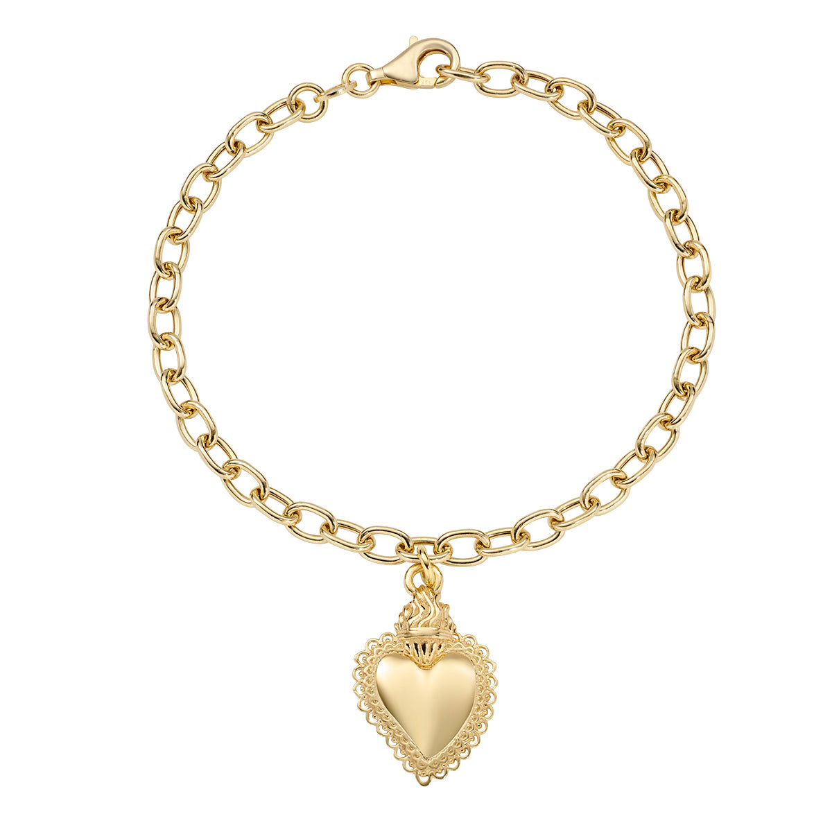Amen Women's Sacred Heart Bracelet BRSCG3