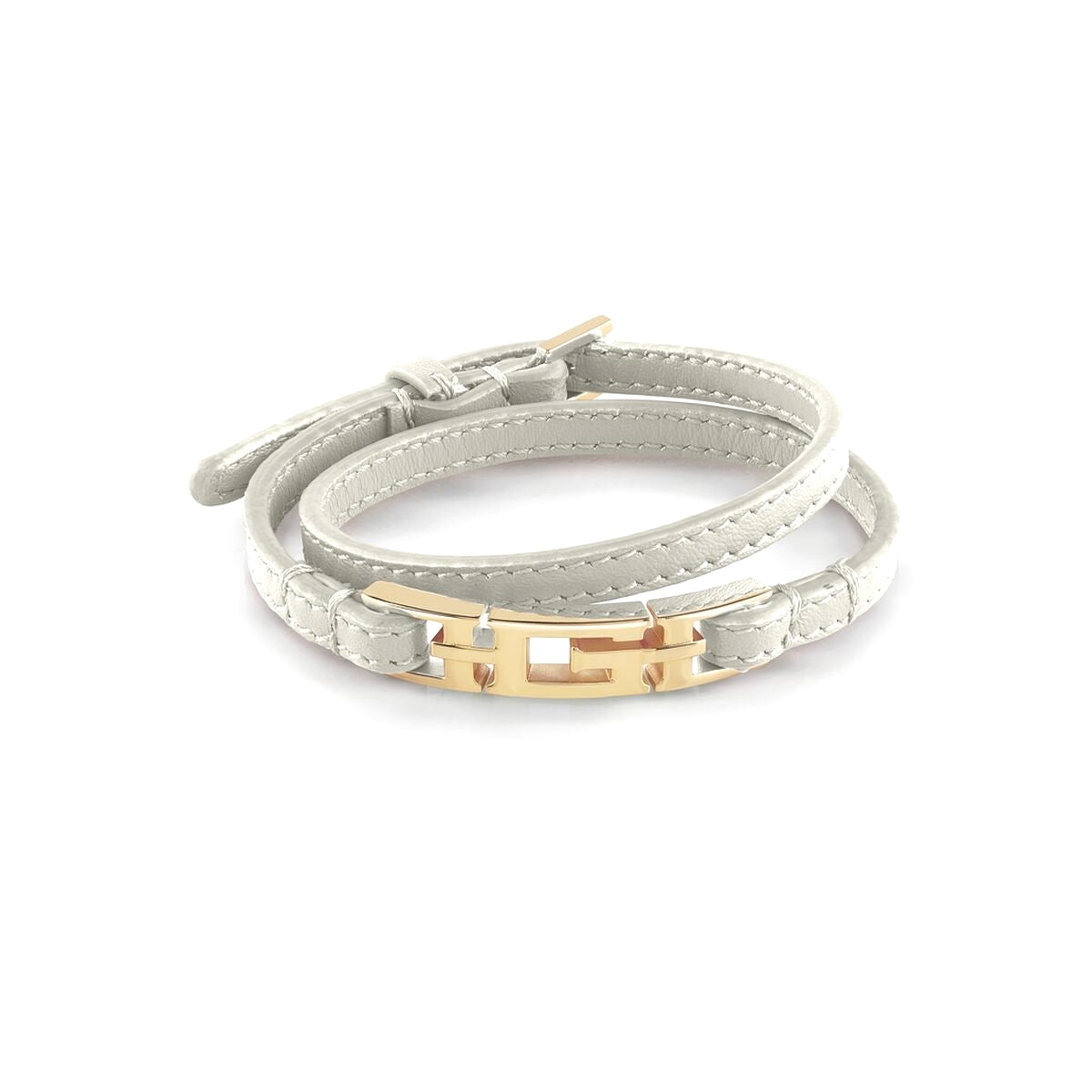 Bracciale Catena Cuore Logo Guess Oro Giallo JUBB03226JWYGSGT-U