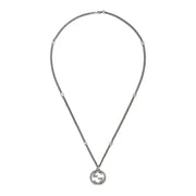 Bracciale Catena Gourmette Testa di Felino Gucci Argento 925 YBB678651001
