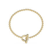 Bracciale Catena Logo Bicolore Cristalli Guess JUBB05372JWYGRHS