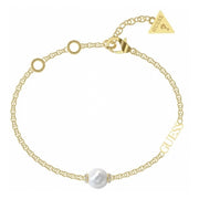 Bracciale Catena Logo Cristalli Guess Oro Giallo JUBB02269JWYGS