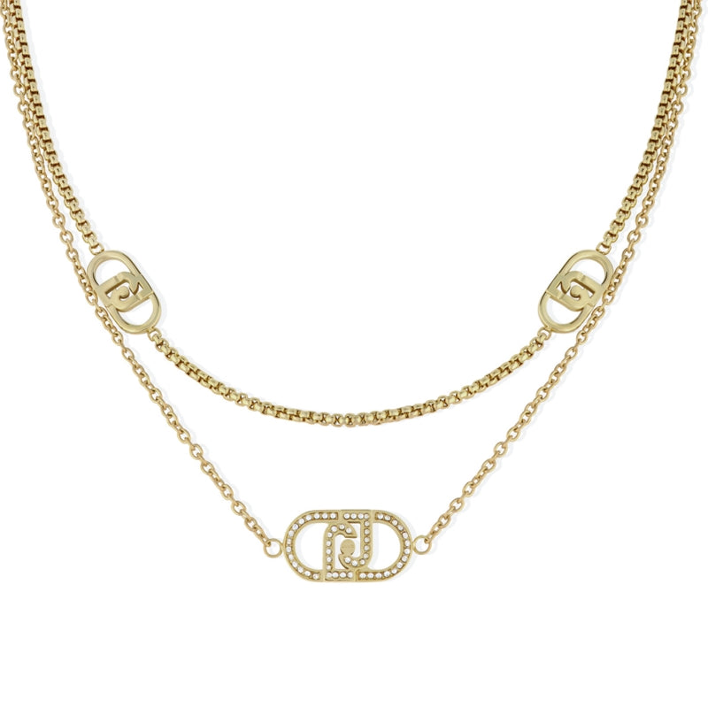 Bracciale Catena Logo Cristalli Liu Jo LJ2907