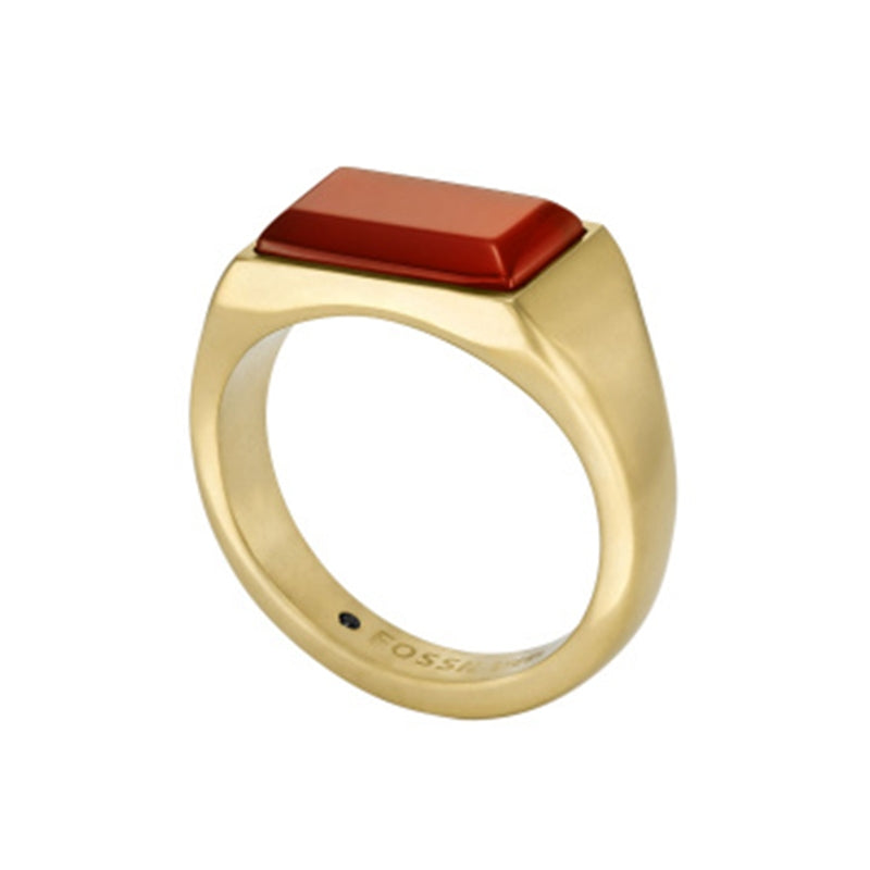 Bracciale Catena Logo Fossil Acciaio Oro Rosa JF04605710512 (Taglia 512)