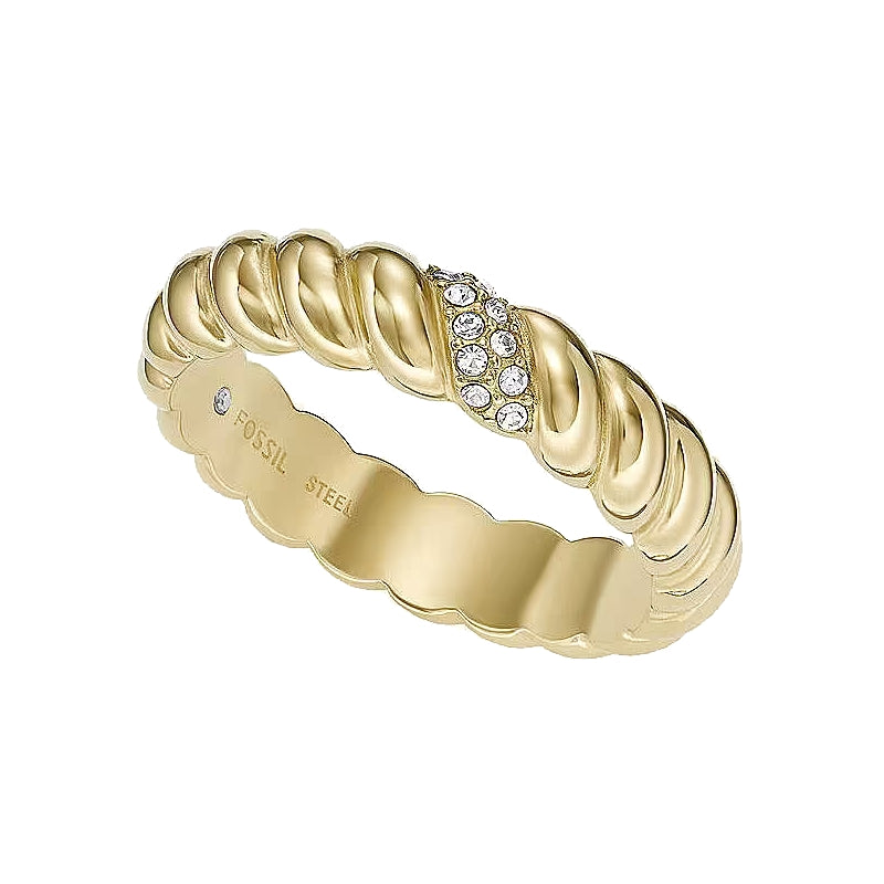 Bracciale Catena Micro Logo Fossil Oro Rosa JF04171710508 (Taglia 508)