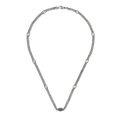 Bracciale Catena Rolò Testa di Felino Gucci Argento 925 YBB678661001