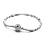 Bracciale Catena Snodata Chiusura Cuore Pavé Pandora Rose Lunghezza 21 cm 593584C01-21