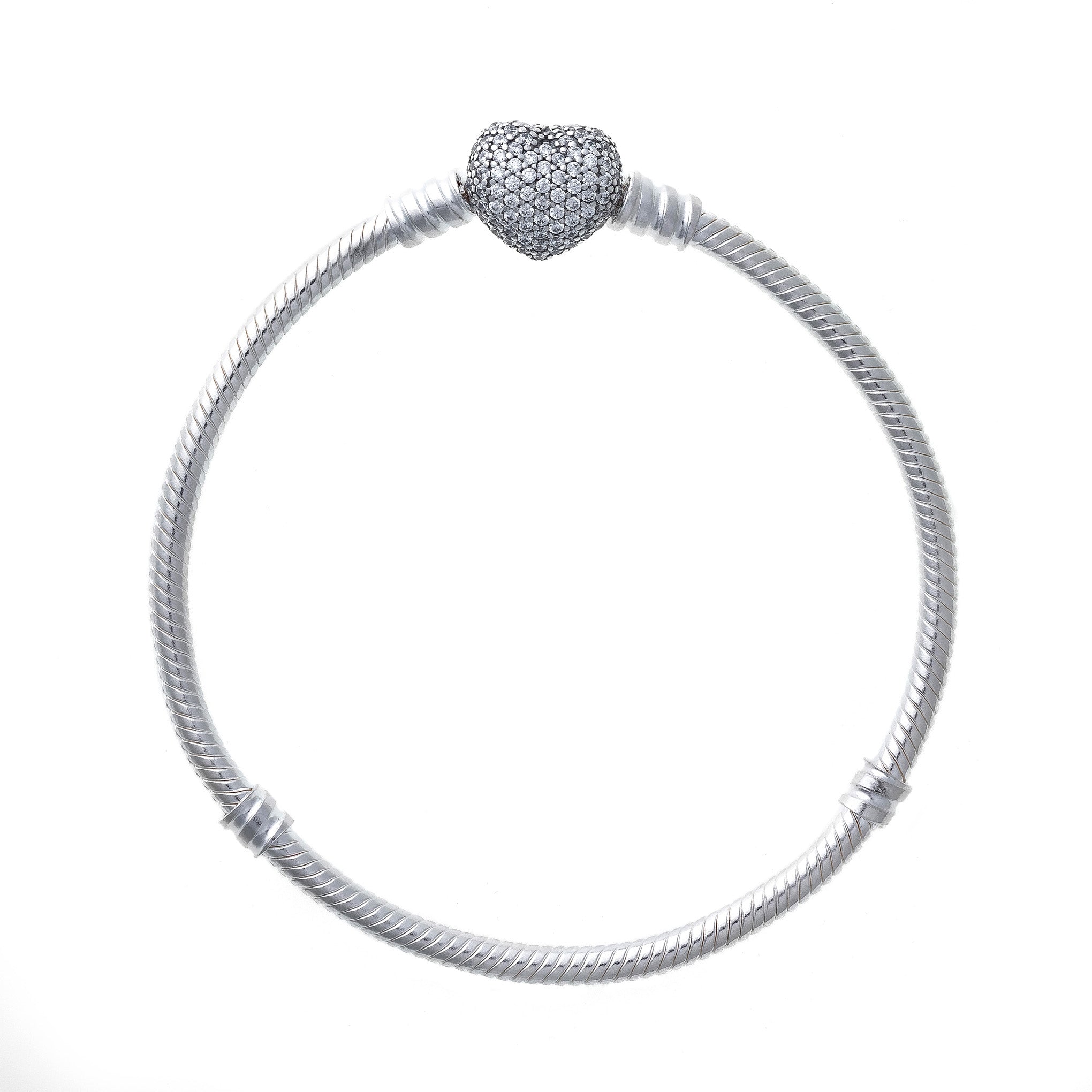Bracciale Catena Snodata Chiusura Stella Pavé Lunghezza 19 cm 590727CZ-19