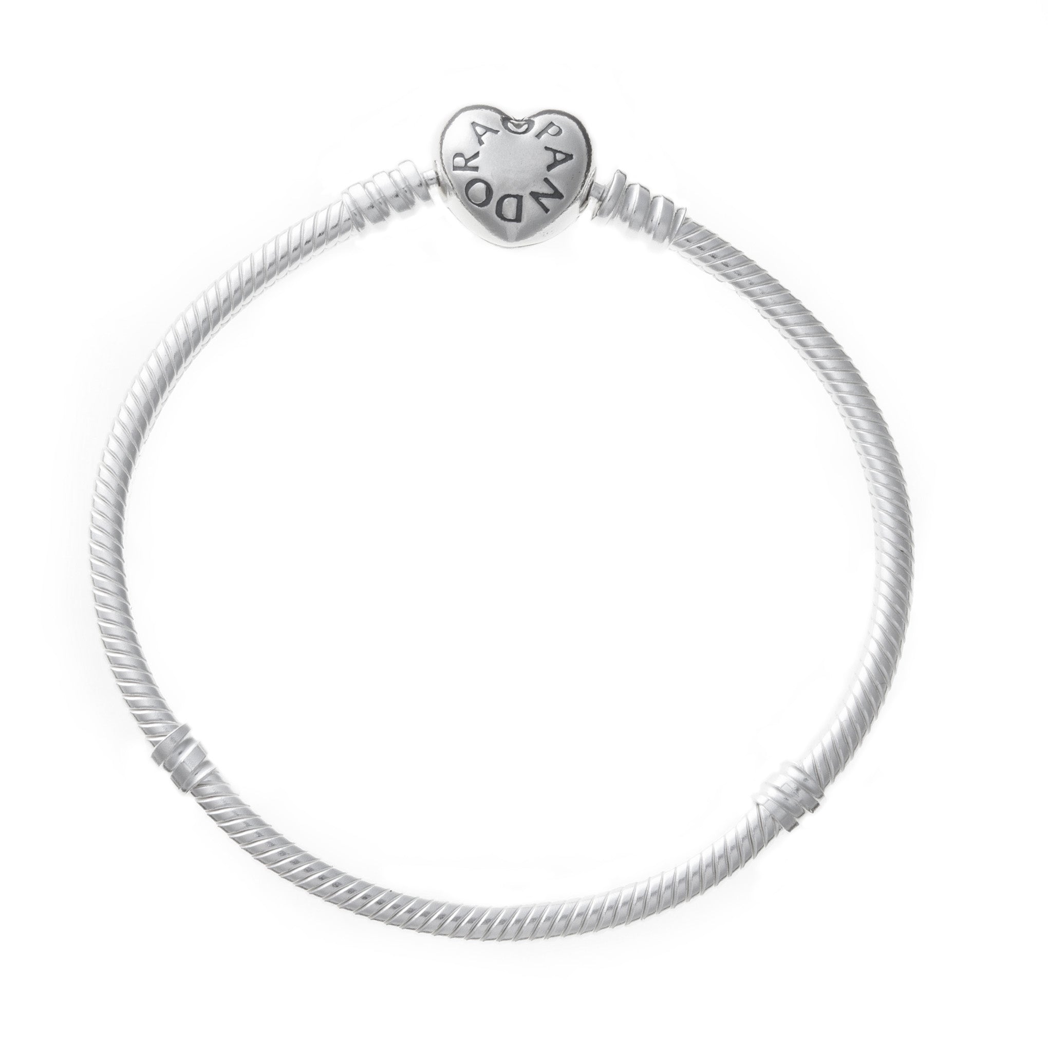 Bracciale Catena Snodata Chiusura a Cuore Pandora Argento 925 Lunghezza 16 cm 590719-16