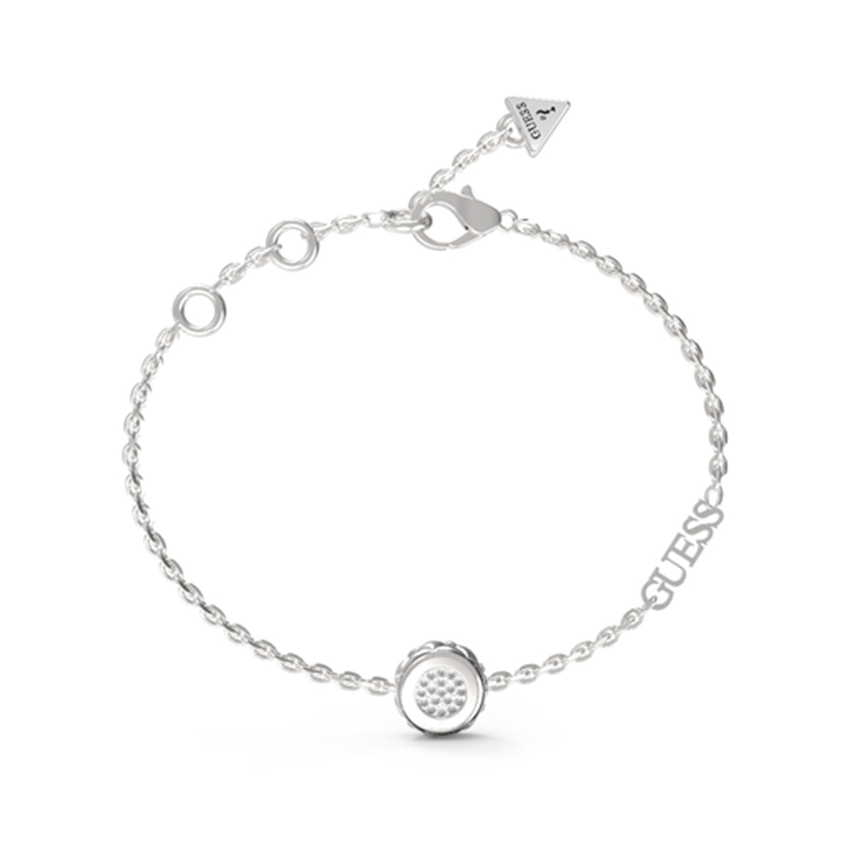 Guess Logo Triangle Chain Bracelet Steel JUBB04594JWRHS