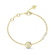 Bracciale Catena Triangolo Logo Guess Oro Giallo JUBB04594JWYGS