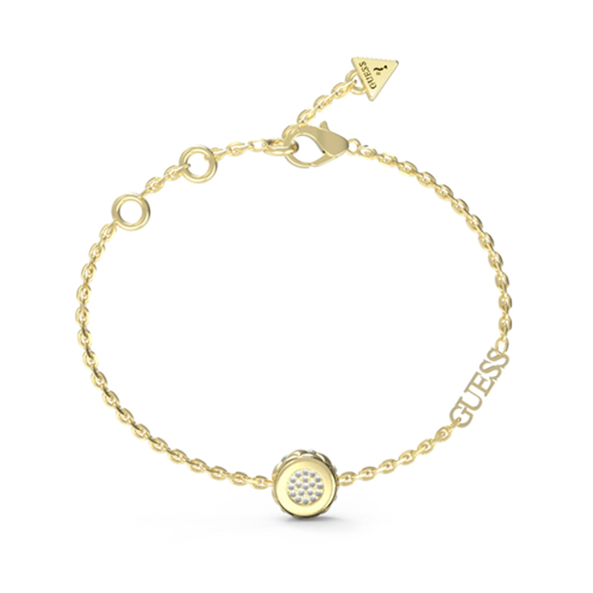 Bracciale Catena Triangolo Logo Guess Oro Giallo JUBB04594JWYGS