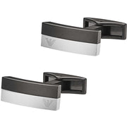 Bracciale Cuoio Intrecciato Logo Emporio Armani Nero EGS2126040