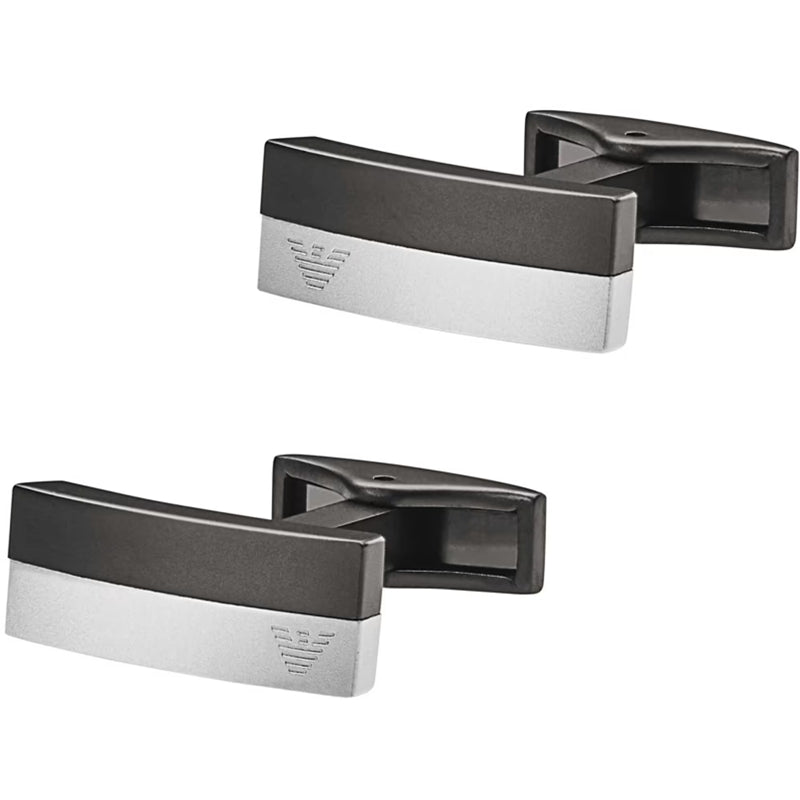 Bracciale Cuoio Intrecciato Logo Emporio Armani Nero EGS2126040