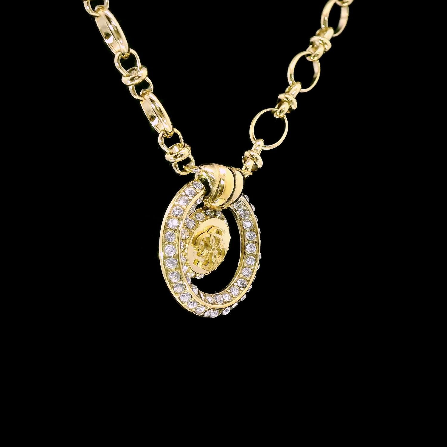 Bracciale Donna Guess Knot You in Oro con Ciondolo a Cerchio