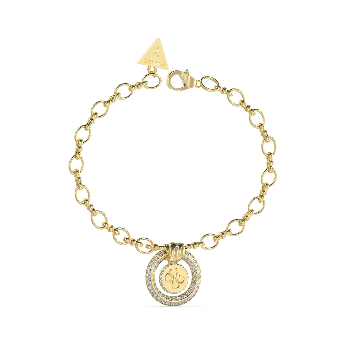 Bracciale Donna Guess Knot You in Oro con Ciondolo a Cerchio