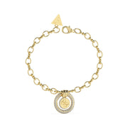 Bracciale Donna Guess Knot You in Oro con Ciondolo a Cerchio
