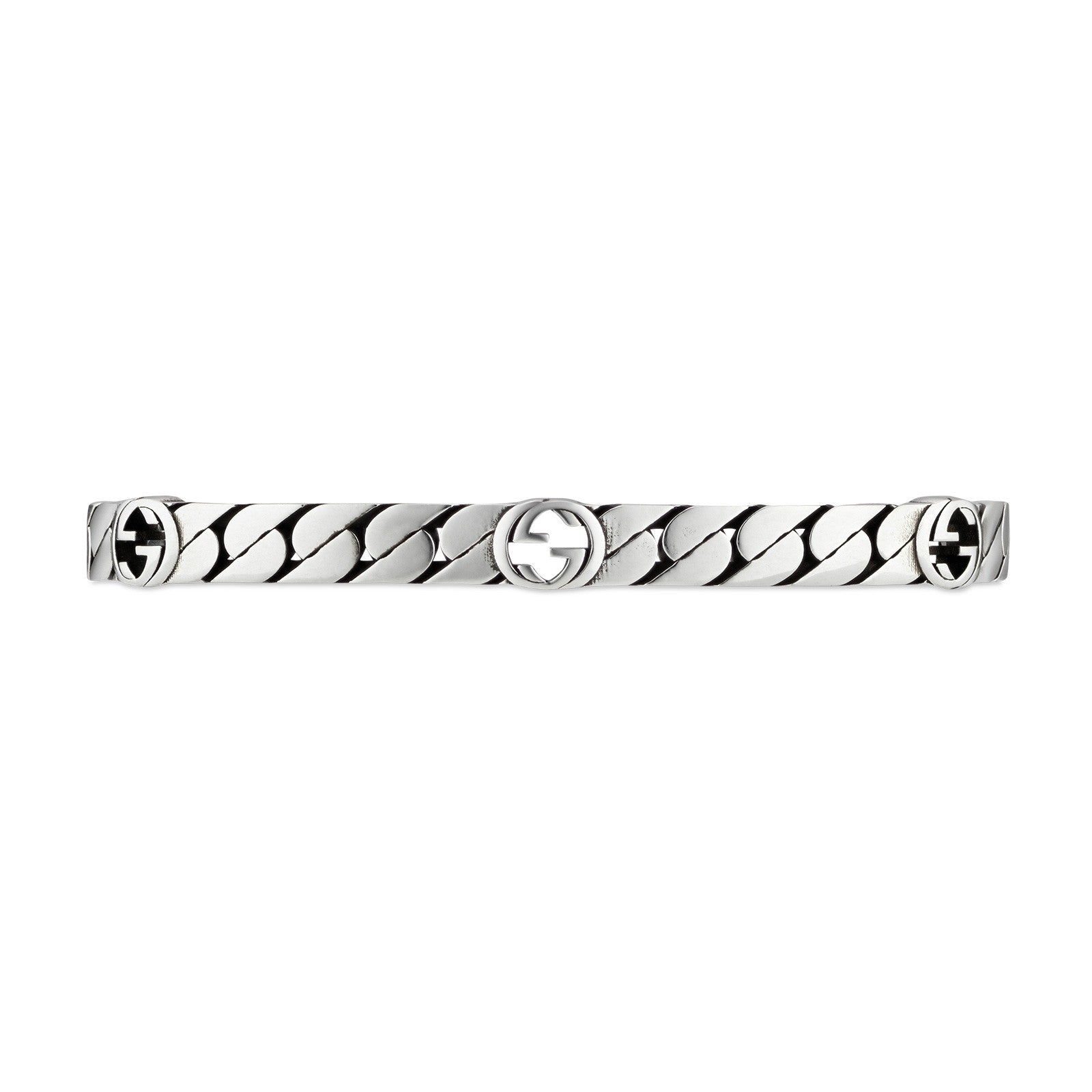 Bracciale Gucci Interlocking G YBA661526001 argento 925