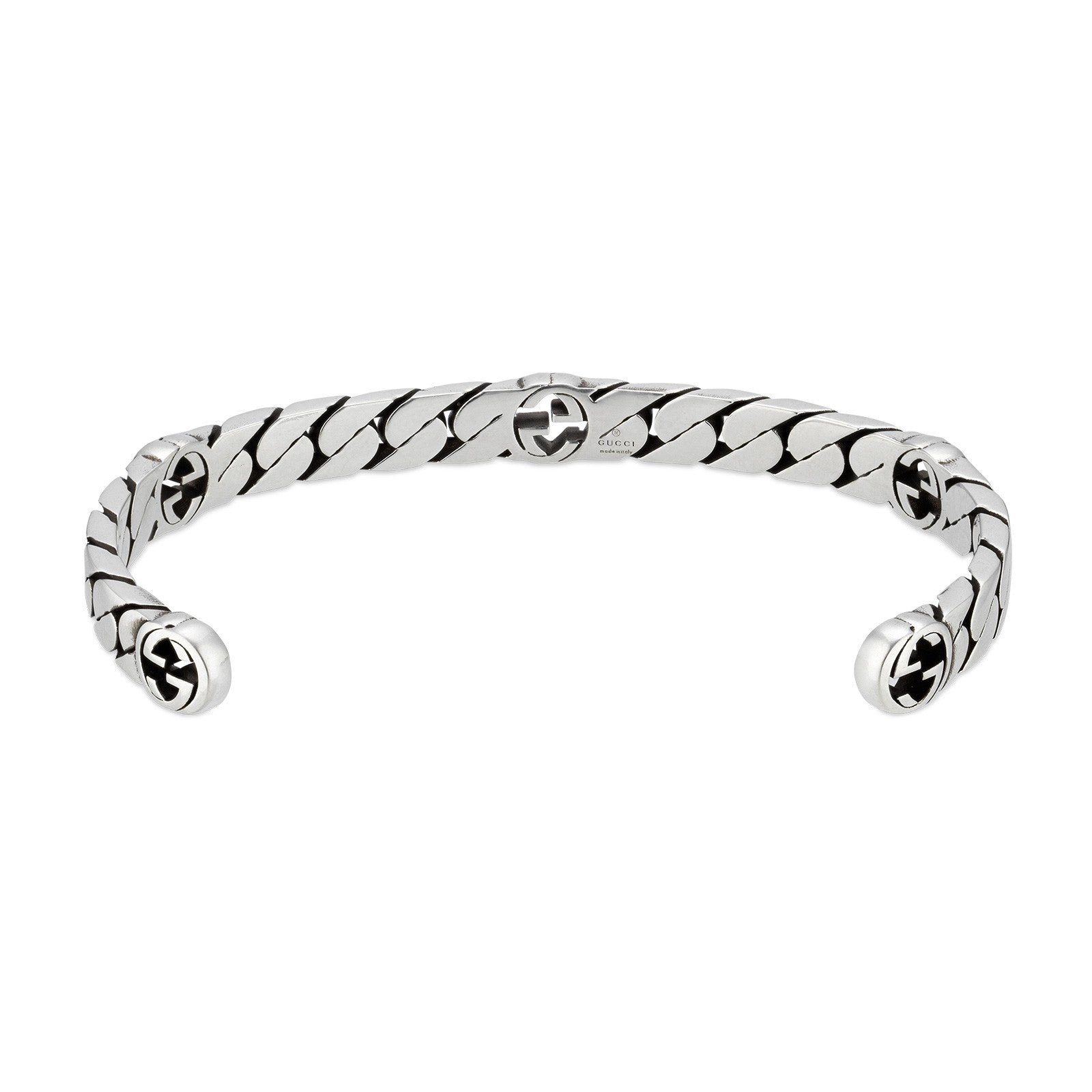 Bracciale Gucci Interlocking G YBA661526001 argento 925