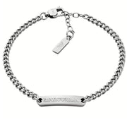 Bracciale Logo Minimal Emporio Armani Acciaio Nero EGS3189040