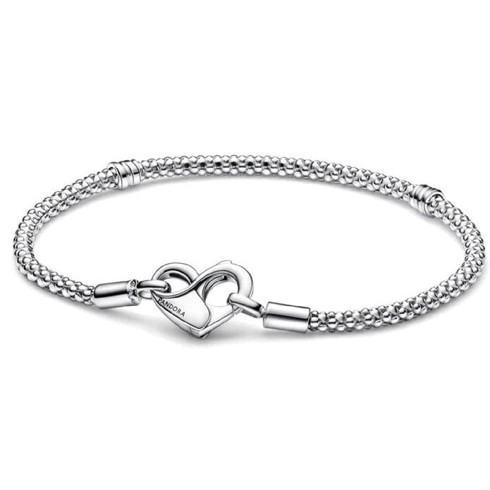Snake Chain Bracelet Heart Logo Closure Length 20 cm 592453C00-20