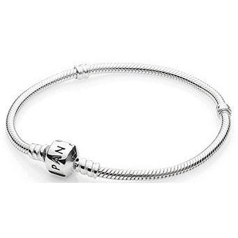 Bracciale Maglia Serpente Chiusura Rotonda Pandora Argento 925 Lunghezza 17 cm 590702HV-17