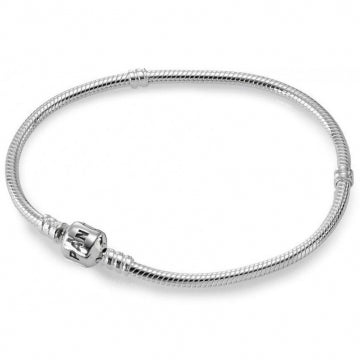 Bracciale Maglia Serpente Chiusura Rotonda Pandora Argento 925 Lunghezza 19 cm 590702HV-19