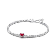Bracciale Maglia Serpente Chiusura Stella Pavé Pandora Rose Lunghezza 16 cm 590041C02-16