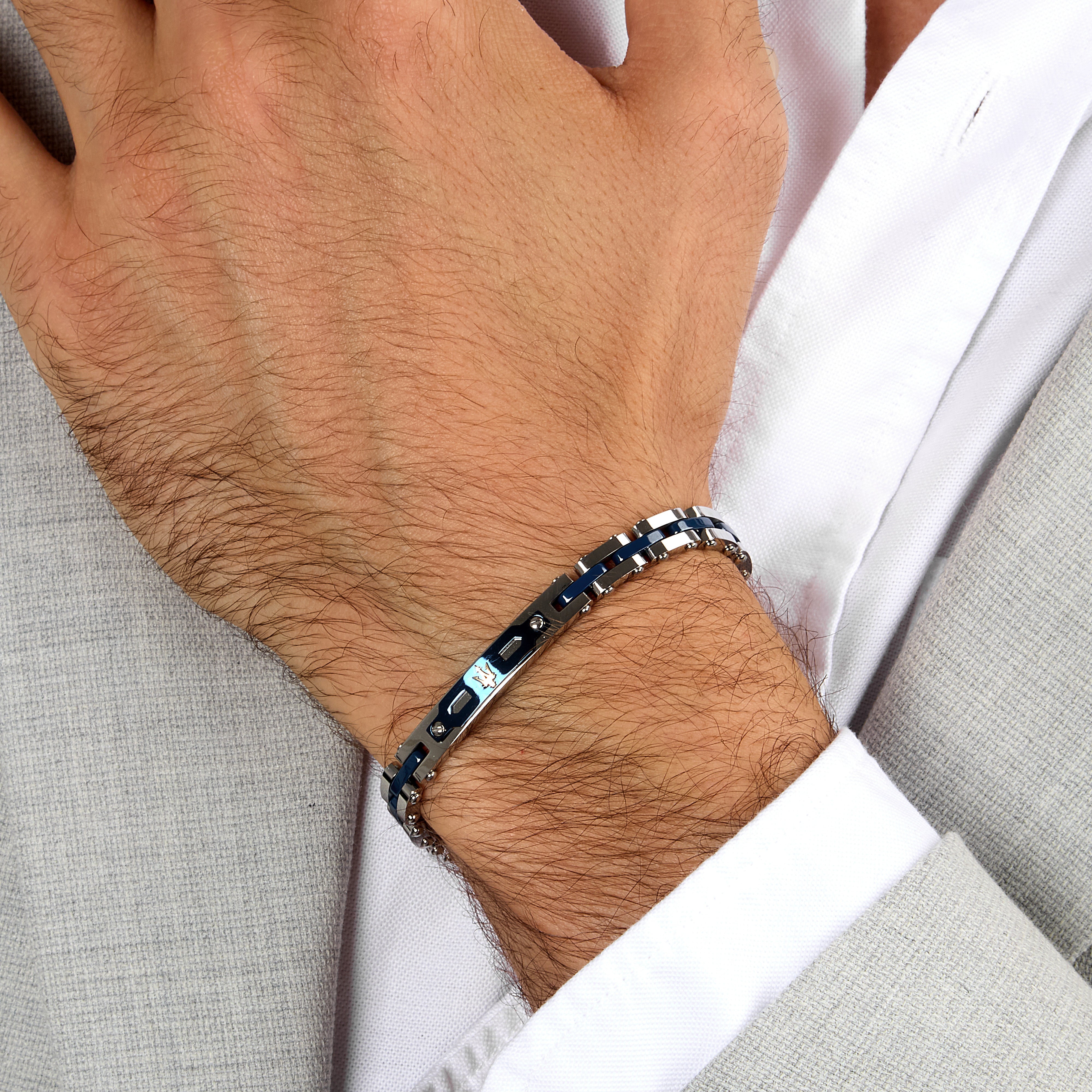 Maserati Men's Bracelet Ceramic Gold Jm424Axu10