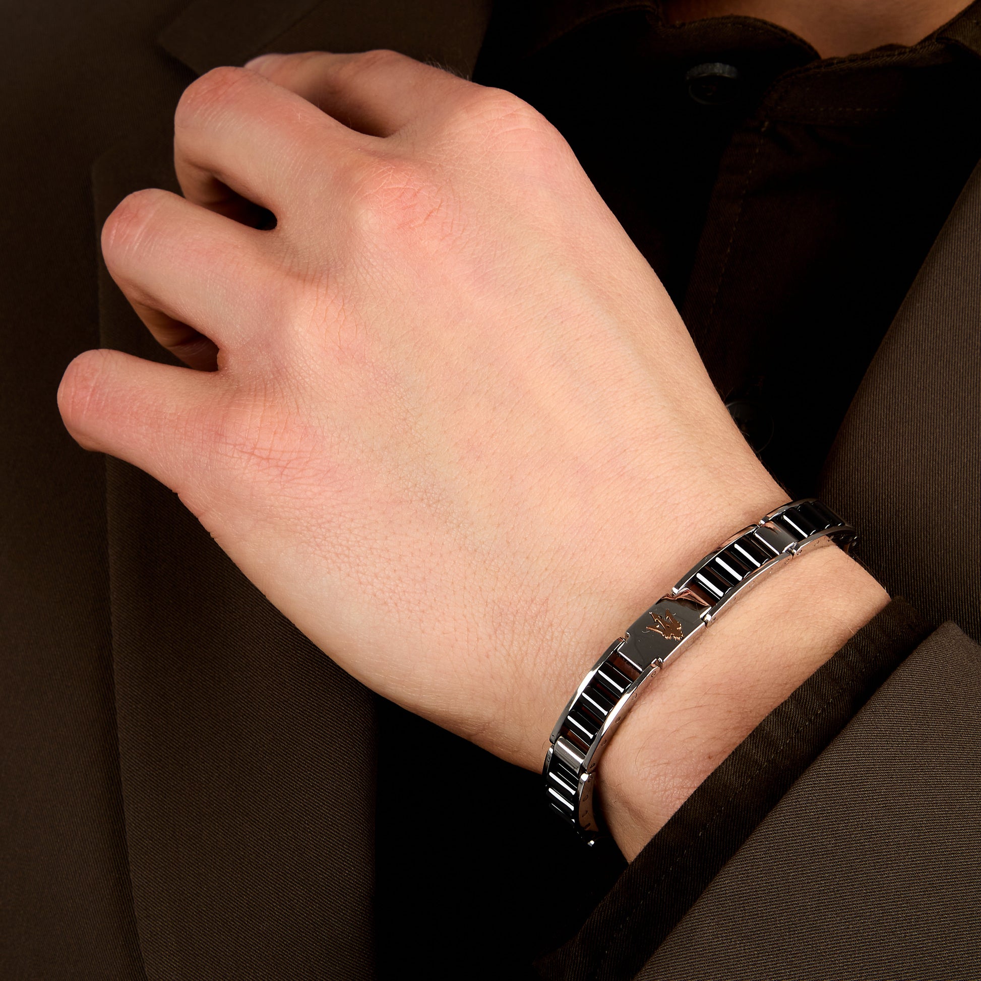 Maserati Ceramic Men's Bracelet Jm225Atz53