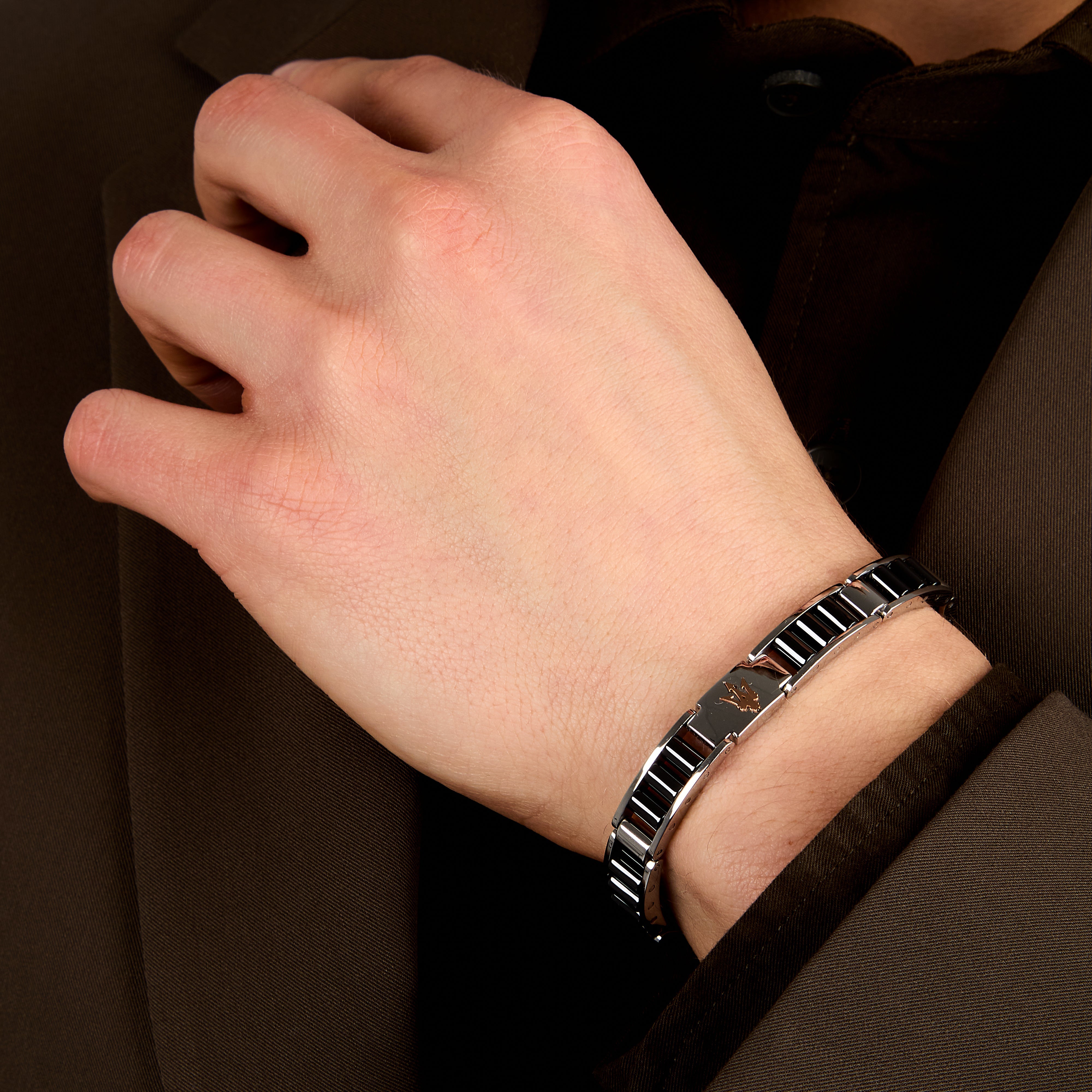 Maserati Ceramic Men's Bracelet Jm225Atz53