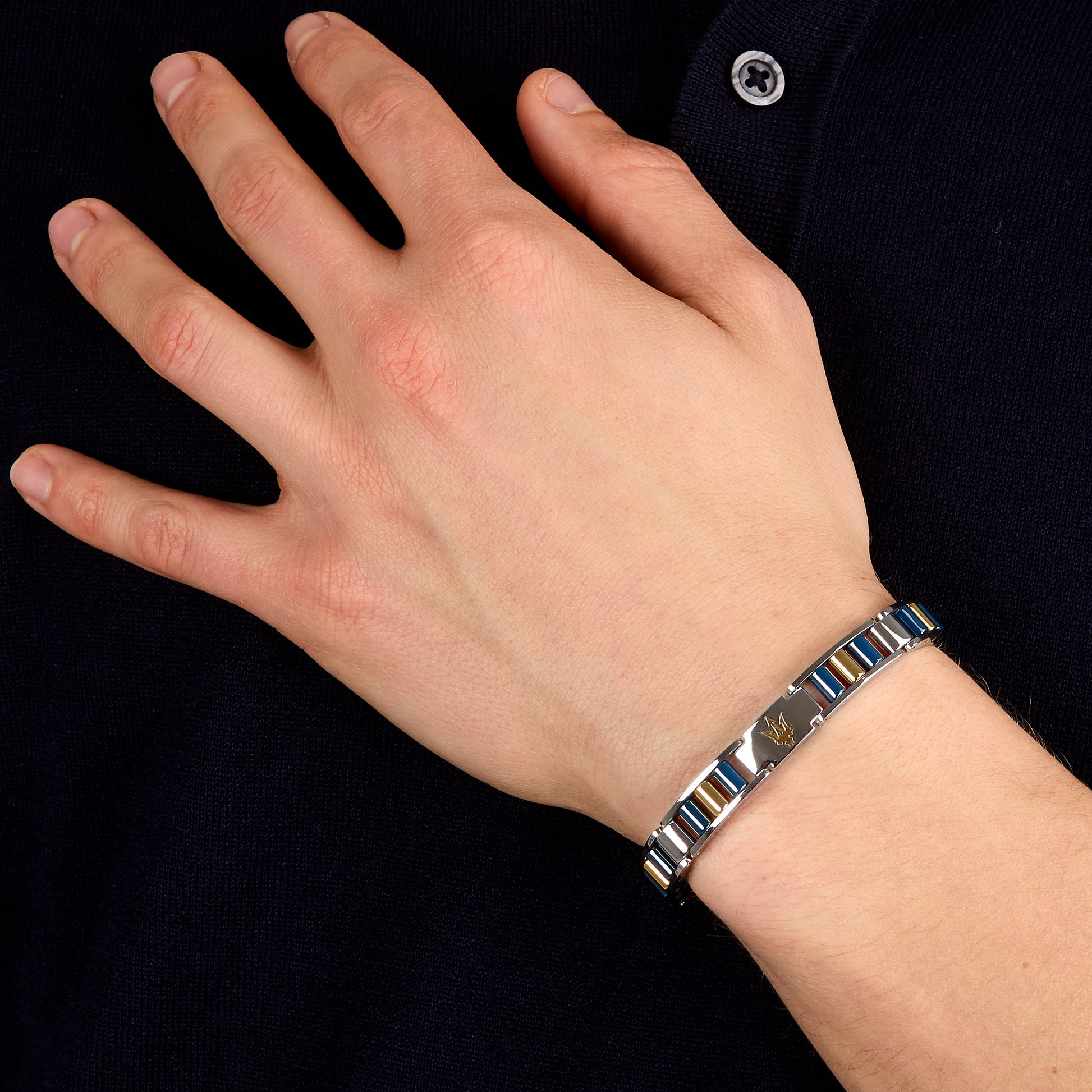 Maserati Ceramic Men's Bracelet Jm225Atz54