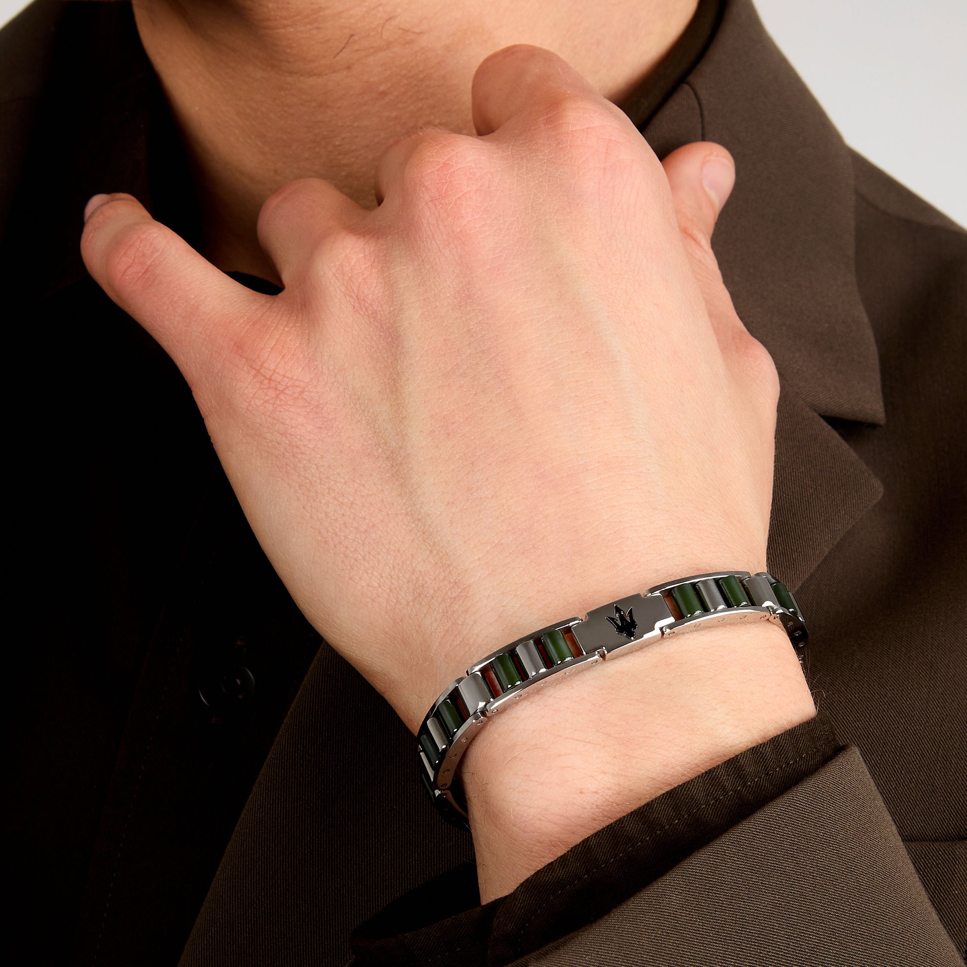 Maserati Ceramic Men's Bracelet Jm225Atz56