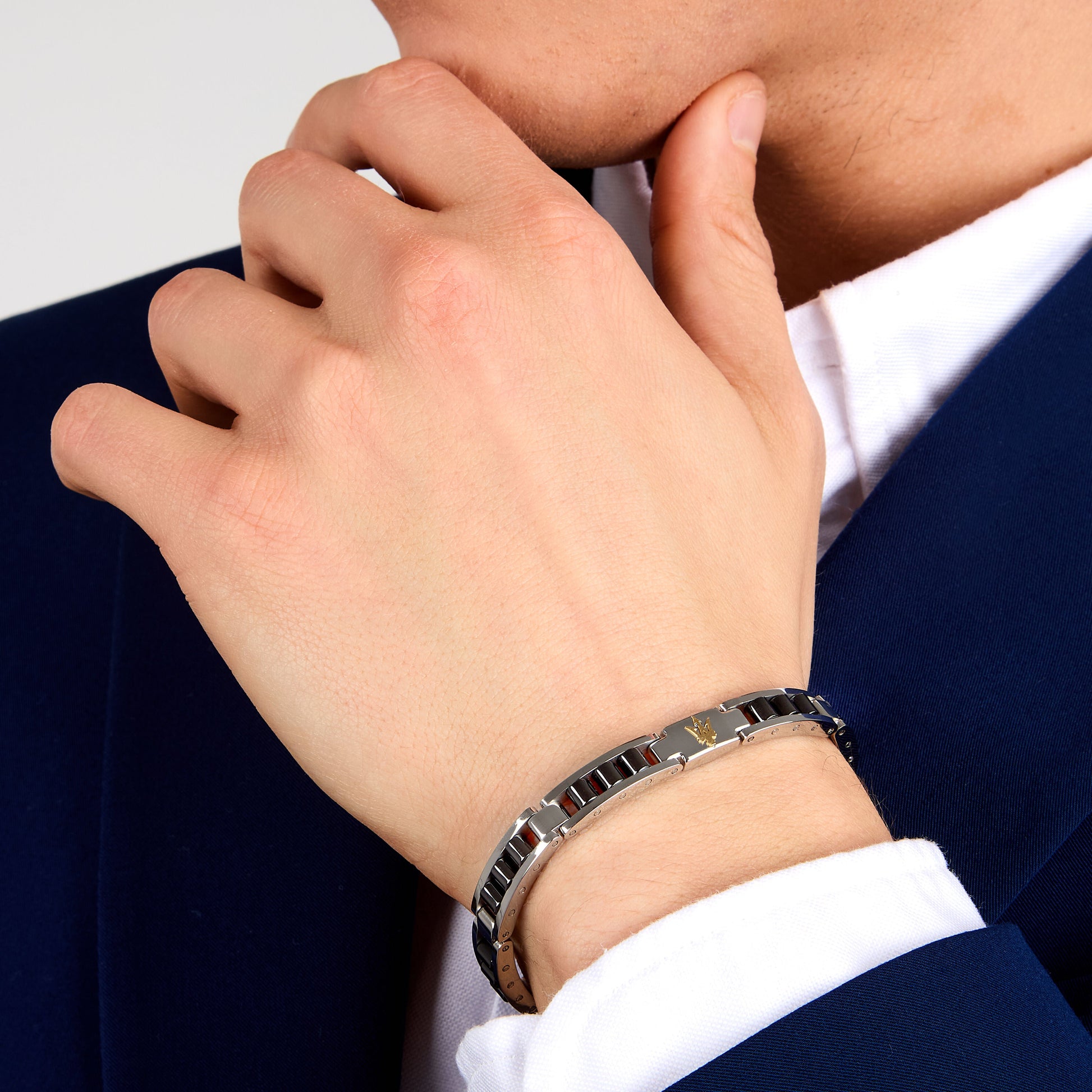 Maserati Ceramic Men's Bracelet Jm225Atz57