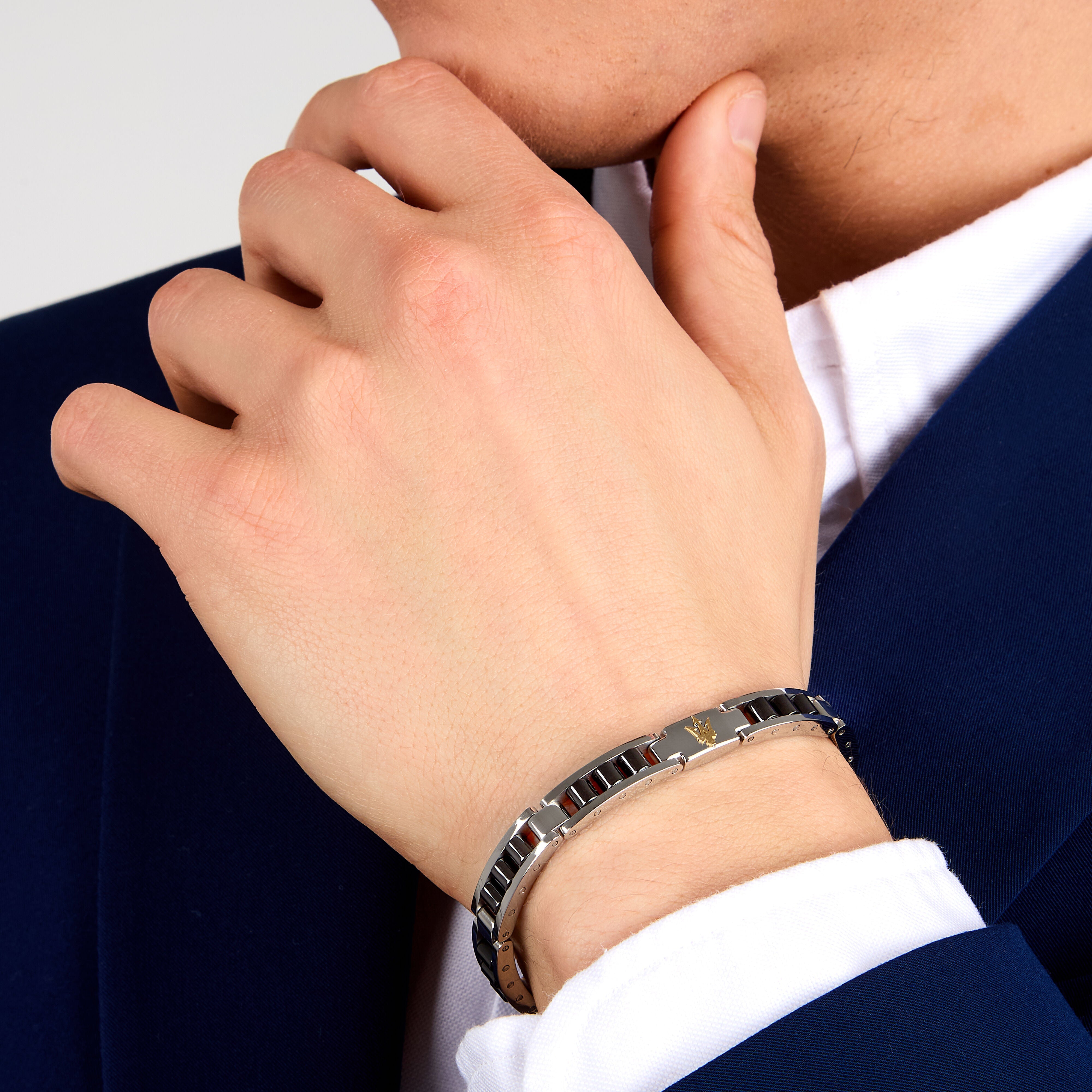 Maserati Ceramic Men's Bracelet Jm225Atz57