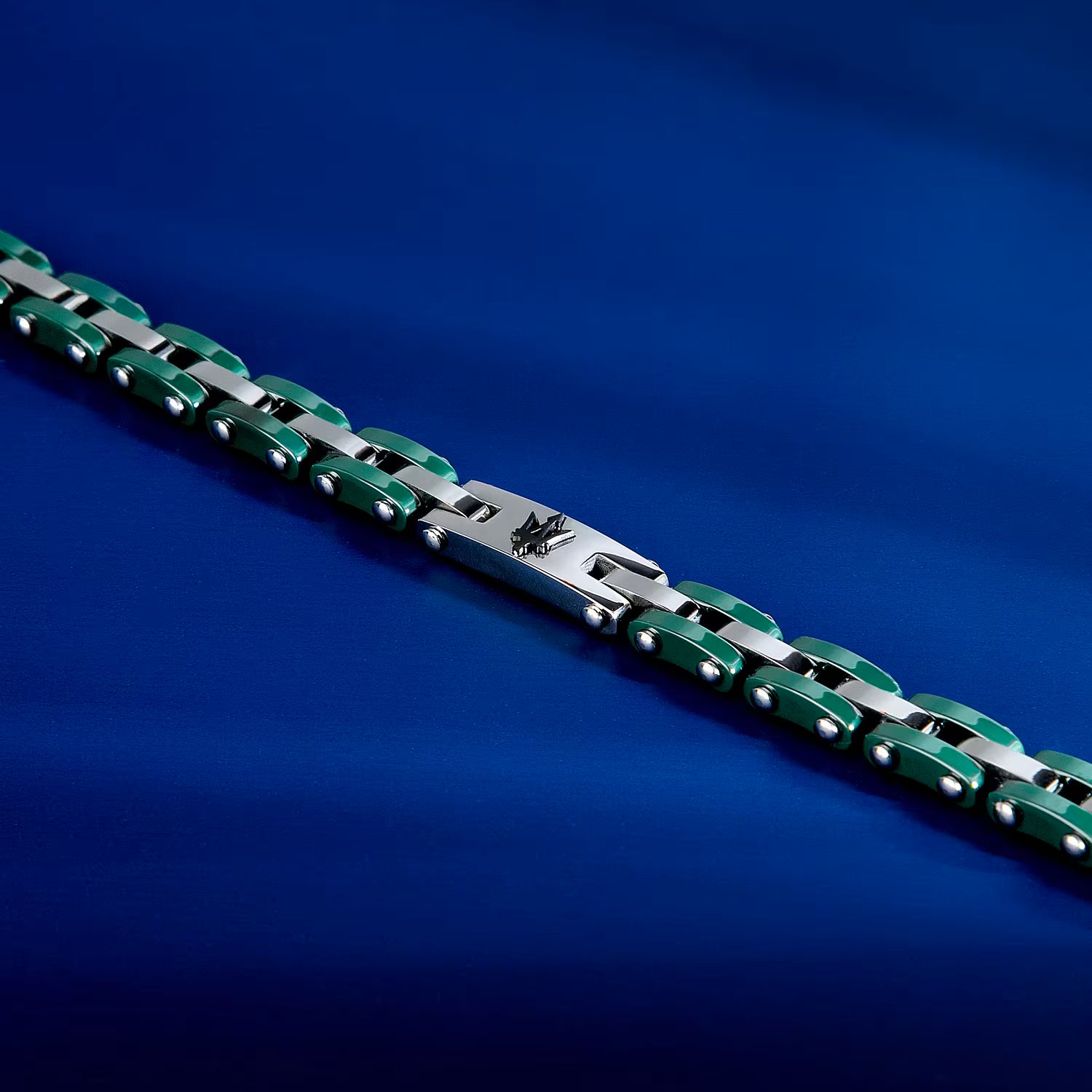 Bracciale Maserati Ceramic JM425ATZ66 Verde in Acciaio