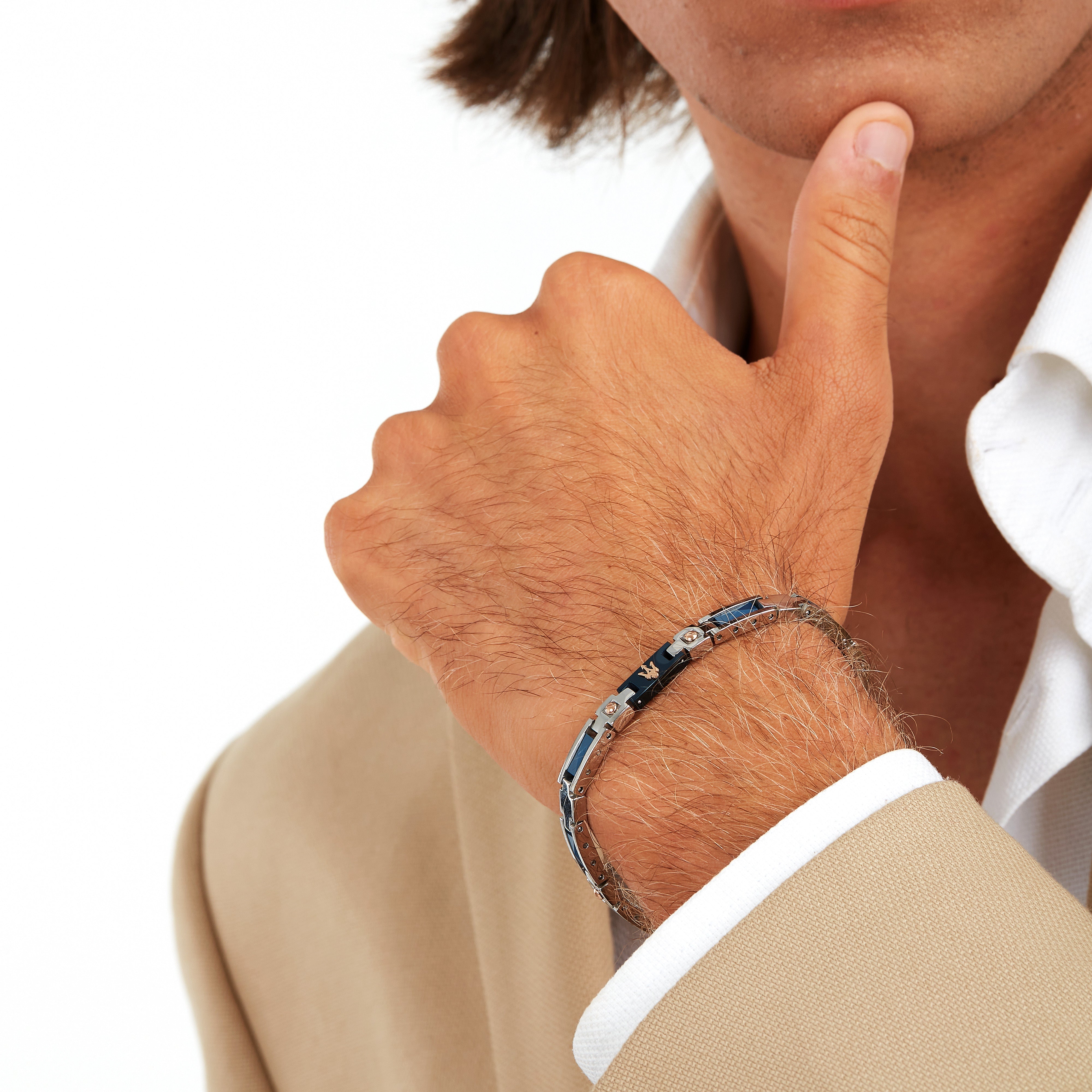 Maserati Ceramic Men's Bracelet Jm523Atz33