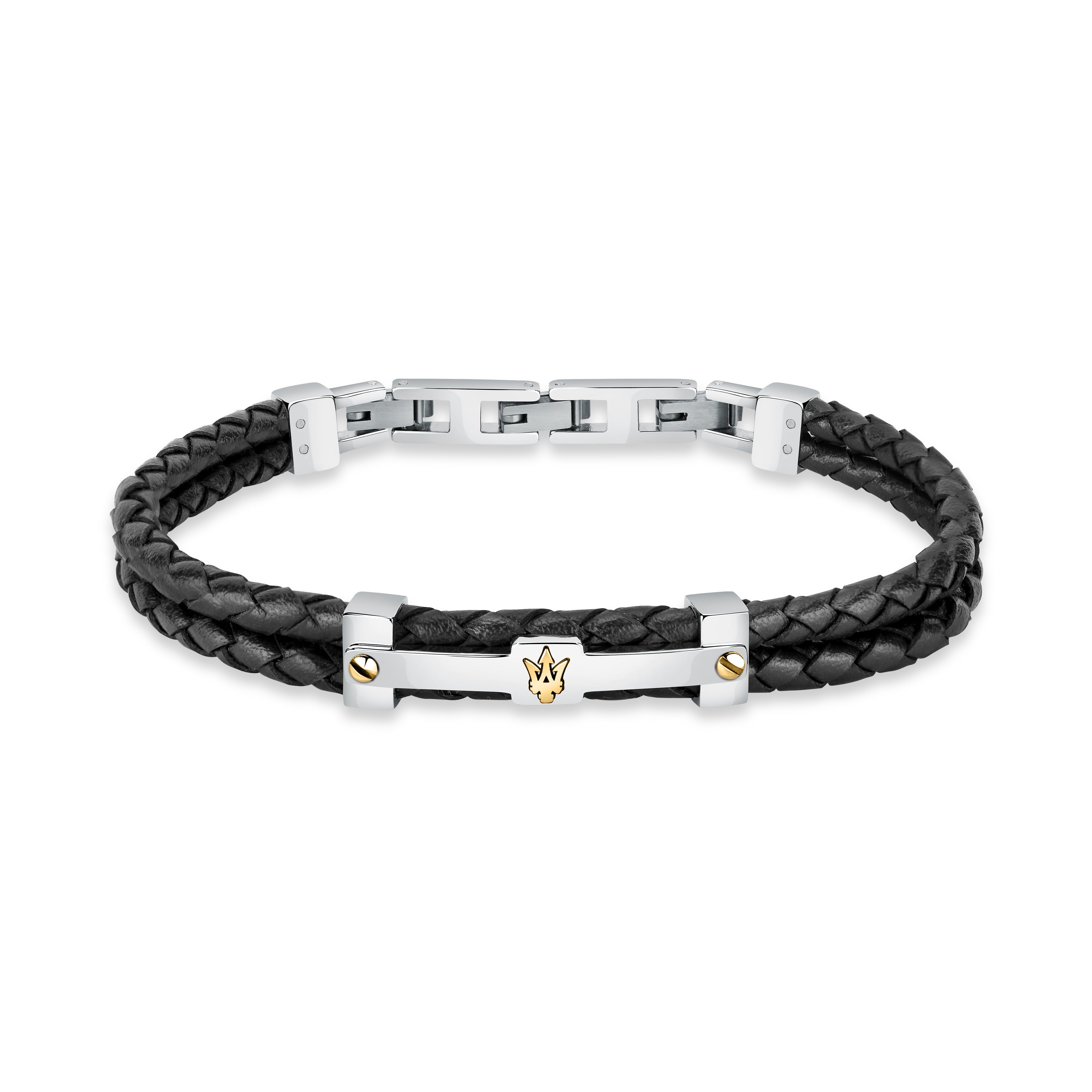 Maserati Recycled Leather Men's Bracelet Jm422Ave11