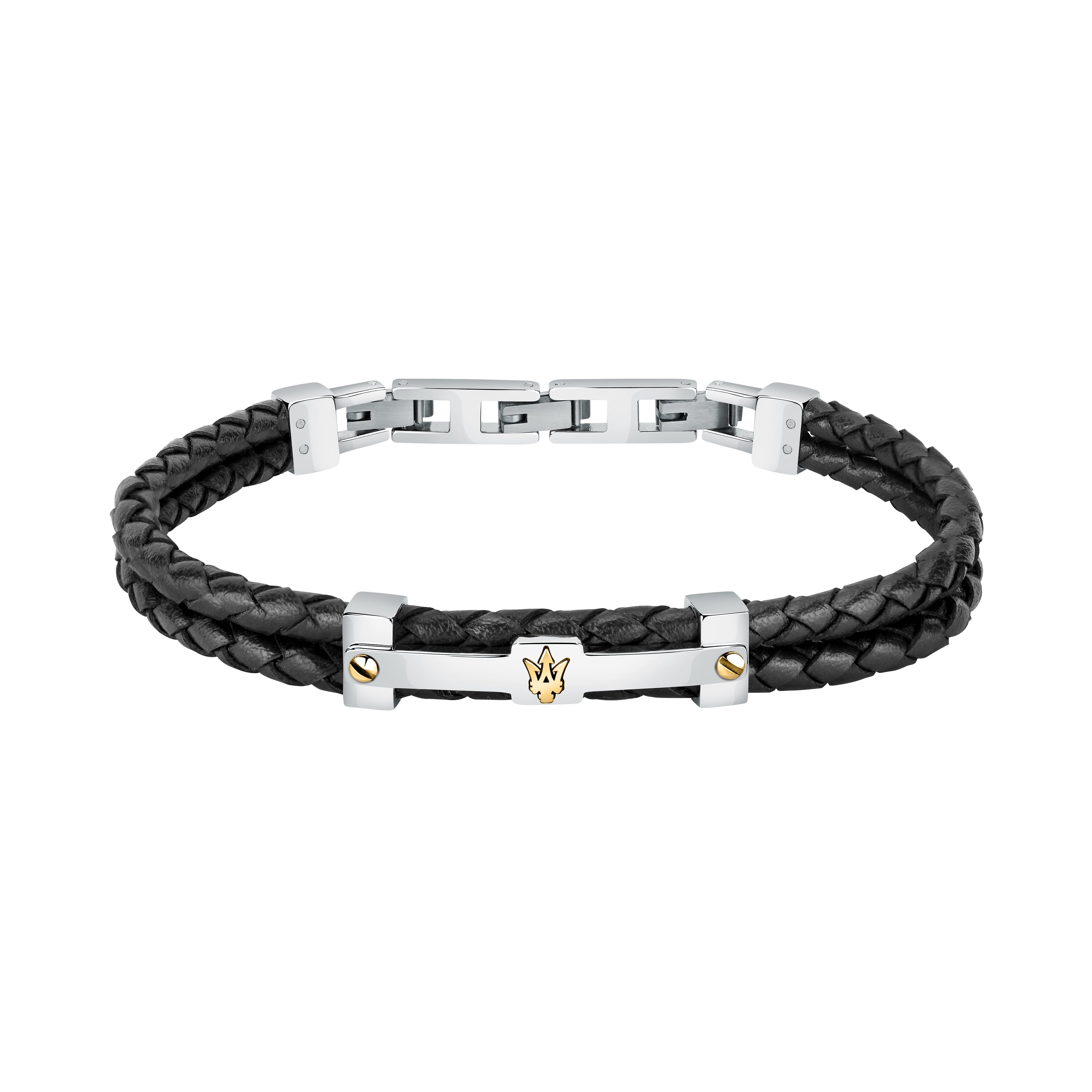 Maserati Recycled Leather Men's Bracelet Jm422Ave11