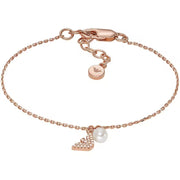 Bracciale Pelle Intrecciata Logo Emporio Armani Marrone EG3575221