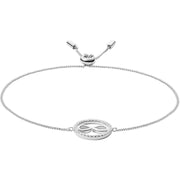 Bracciale Pelle Intrecciata Logo Fossil Acciaio Nero JFS00522040