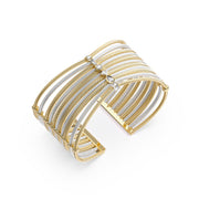 Bracciale Rigido Bicolore Cristalli Guess JUBB05385JWYGRHS