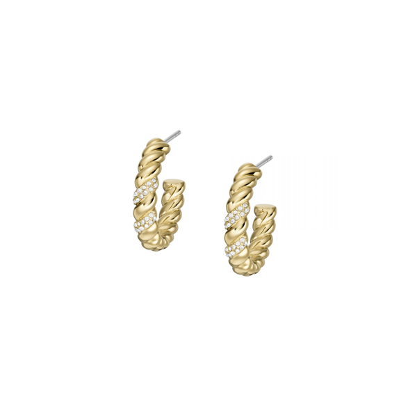 Bracciale Rigido Fascia Sottile Fossil Acciaio Oro Rosa JF04170710