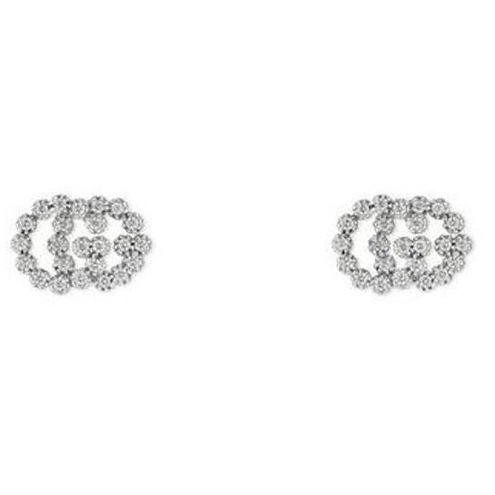 Bracciale Rigido Icon con Diamanti Gucci Oro Bianco 18kt YBD481676003